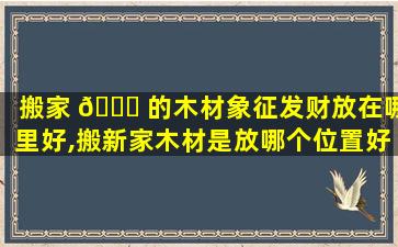 搬家 🐕 的木材象征发财放在哪里好,搬新家木材是放哪个位置好
